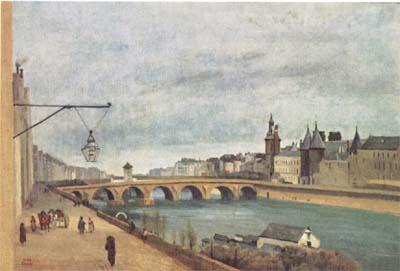 Jean Baptiste Camille  Corot Le Pont-au-Change et le Palais de Justice (mk11) Germany oil painting art